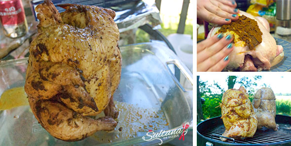 Curry Beer Butt Chicken